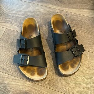 Birkenstock Arizona Leather Slide Sandal